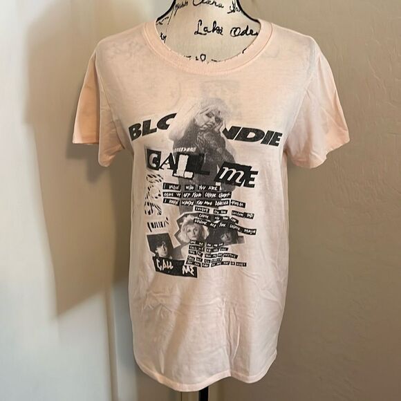 Blondie Call Me Factory Distressed Graphic Shirt 80’s Music - Picture 1 of 10